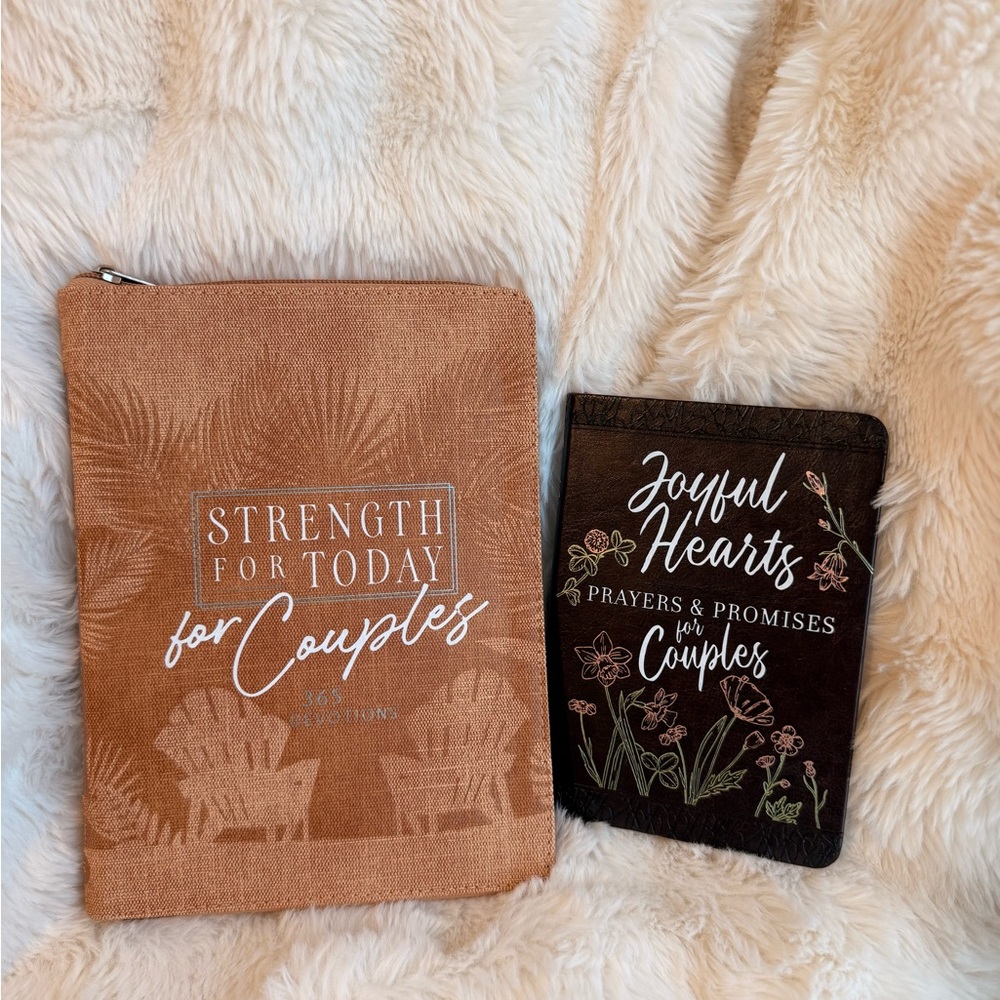 Couples Devotional Book Set in Brown and Black